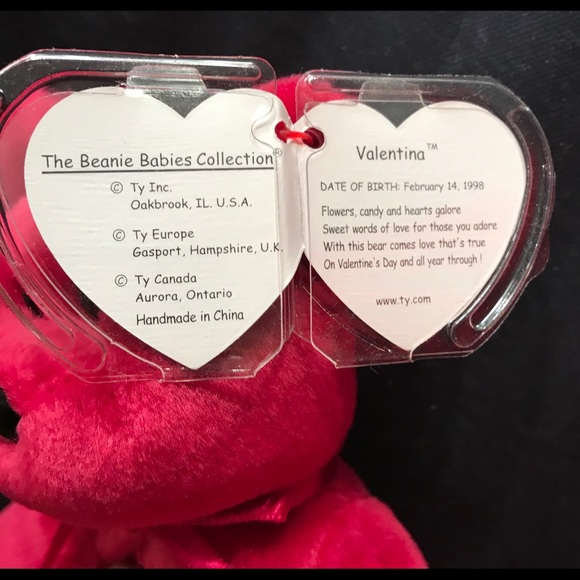 Ty Beanie “Valentina” with errors! - Picture 2 of 3